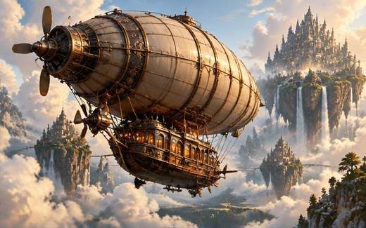 Skyship Riches — ilustrație de joc