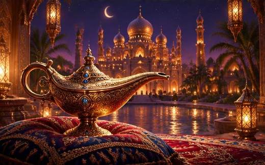 Arabian Lamp — ilustrație de joc