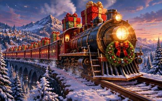 Winter Express — ilustrație de joc